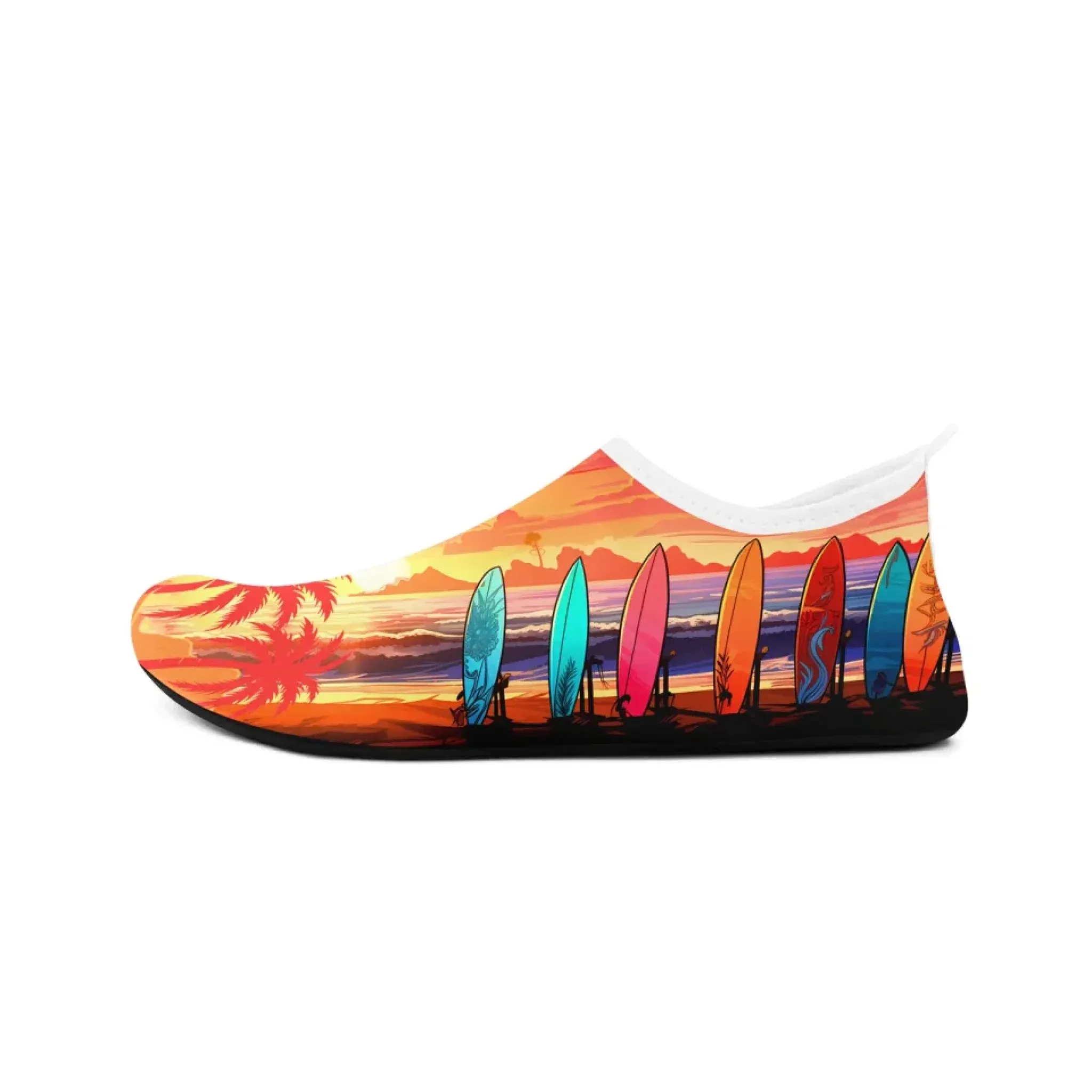 Personalized Summer Fashion Aqua Shoes, Custom Breathable Water Shoes, Unisex Shoes