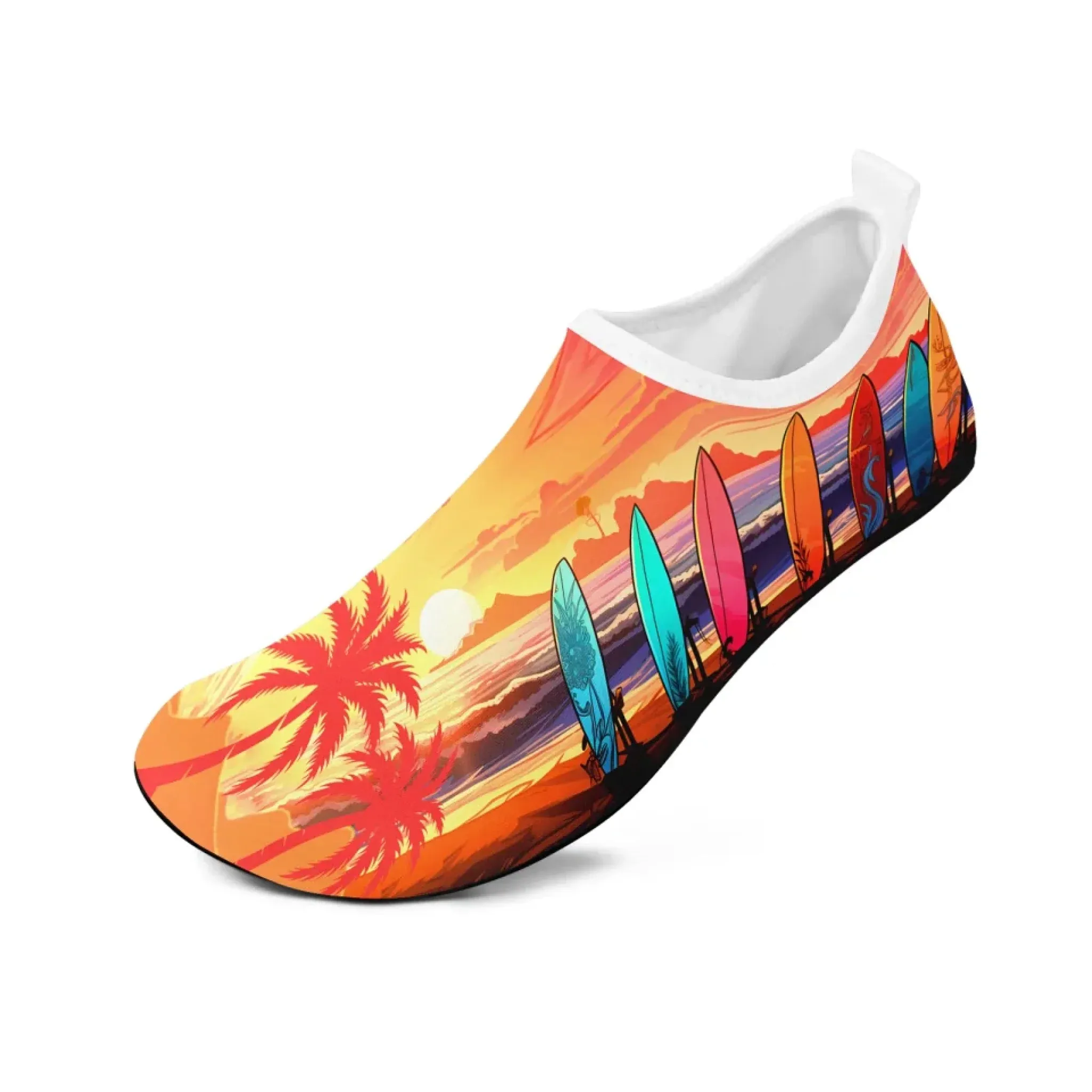 Personalized Summer Fashion Aqua Shoes, Custom Breathable Water Shoes, Unisex Shoes