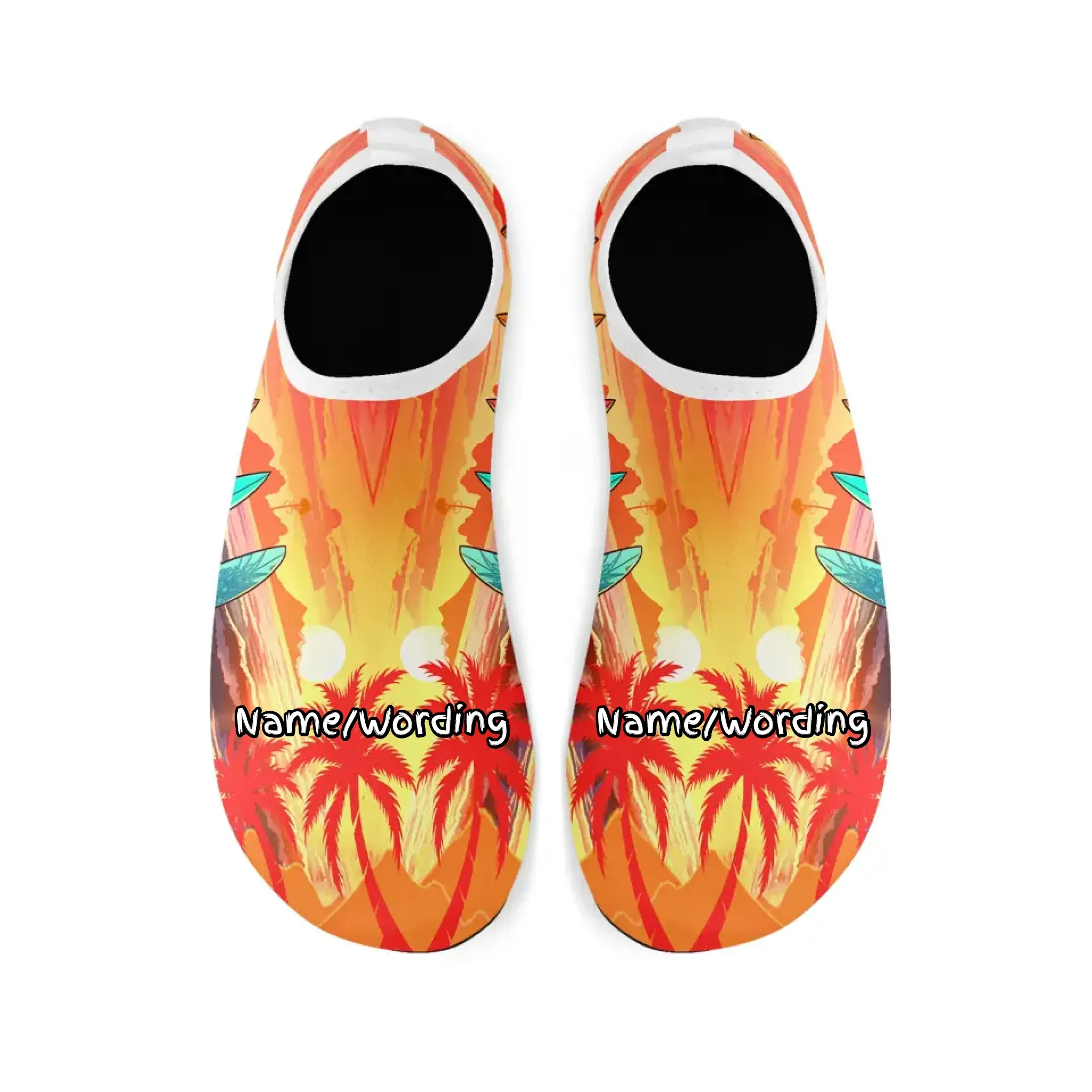 Personalized Summer Fashion Aqua Shoes, Custom Breathable Water Shoes, Unisex Shoes