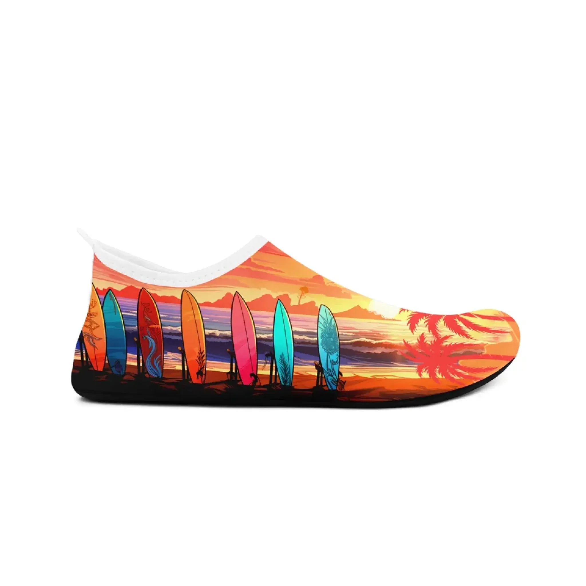 Personalized Summer Fashion Aqua Shoes, Custom Breathable Water Shoes, Unisex Shoes