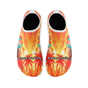 Personalized Summer Fashion Aqua Shoes, Custom Breathable Water Shoes, Unisex Shoes