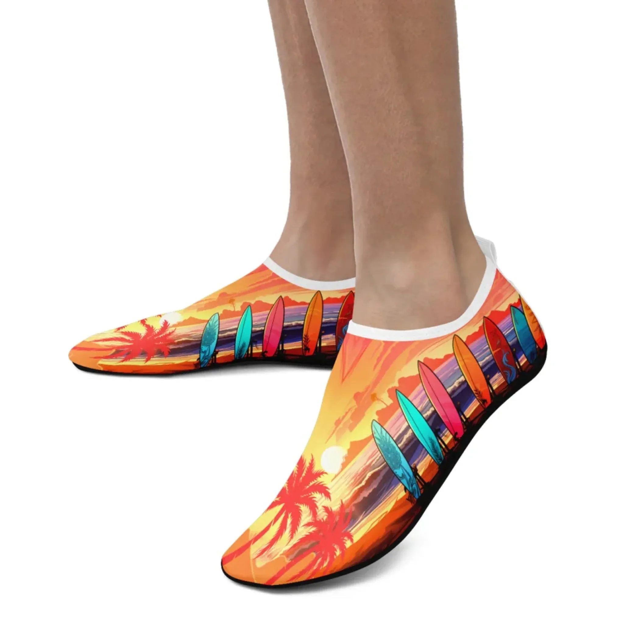 Personalized Summer Fashion Aqua Shoes, Custom Breathable Water Shoes, Unisex Shoes