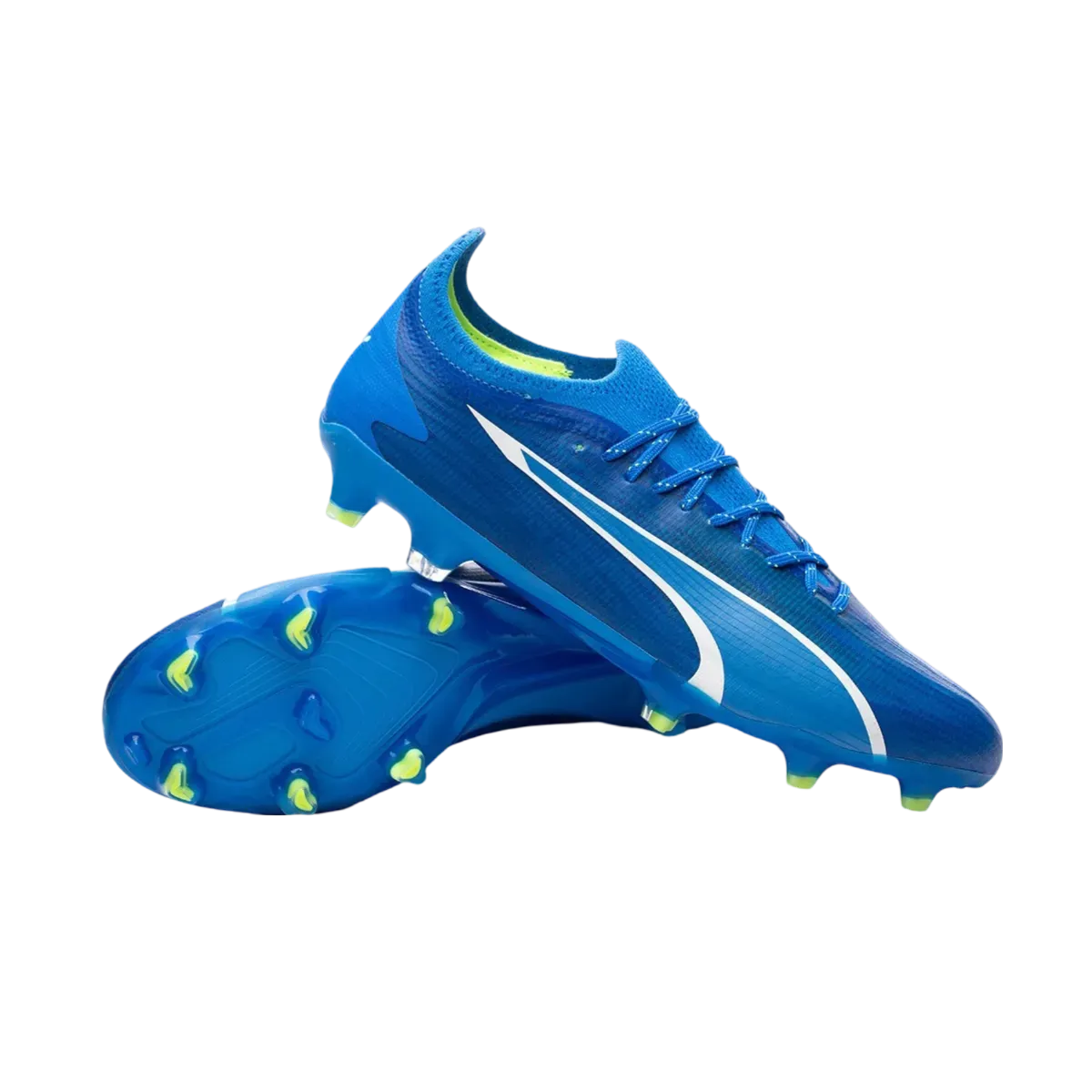 Puma Ultra Ultimate FG White Blue - Goatkits Boots