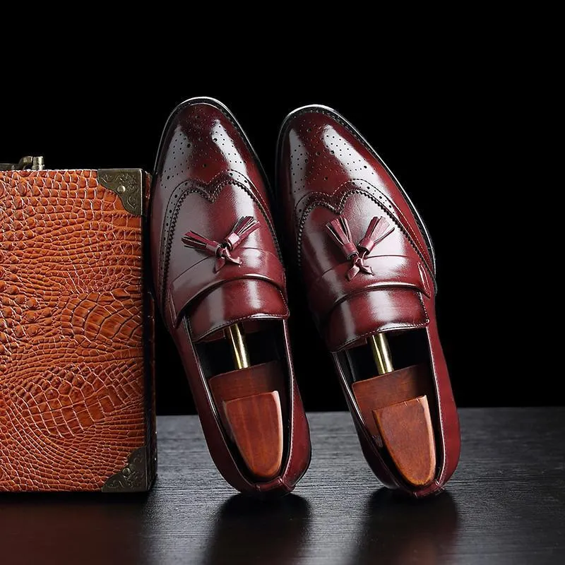 Shoes - Luxury Men's Classic Leather Tassel Shoes