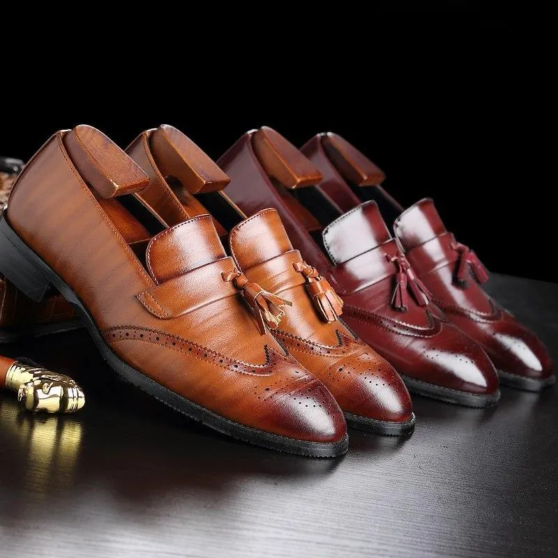 Shoes - Luxury Men's Classic Leather Tassel Shoes