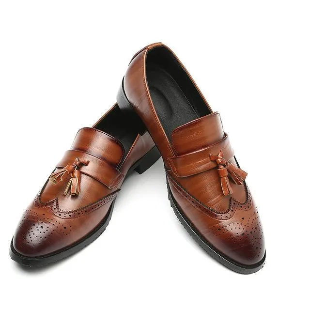 Shoes - Luxury Men's Classic Leather Tassel Shoes