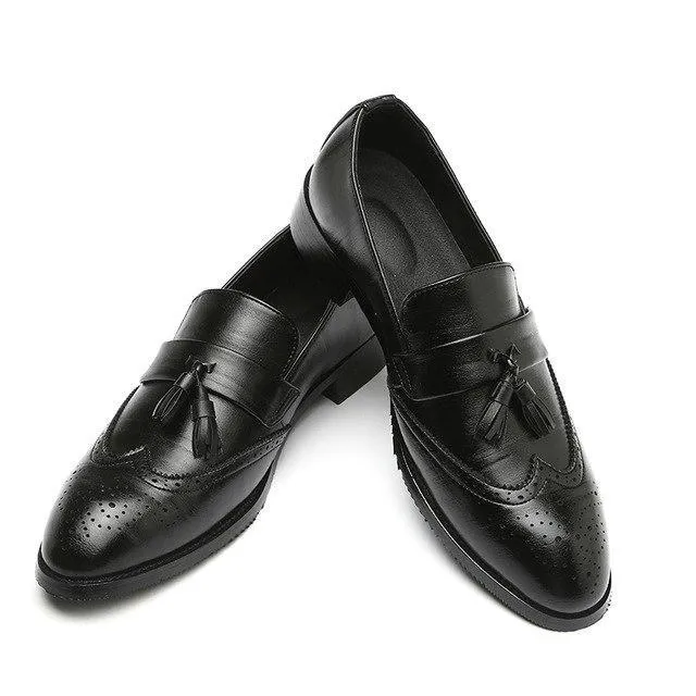 Shoes - Luxury Men's Classic Leather Tassel Shoes