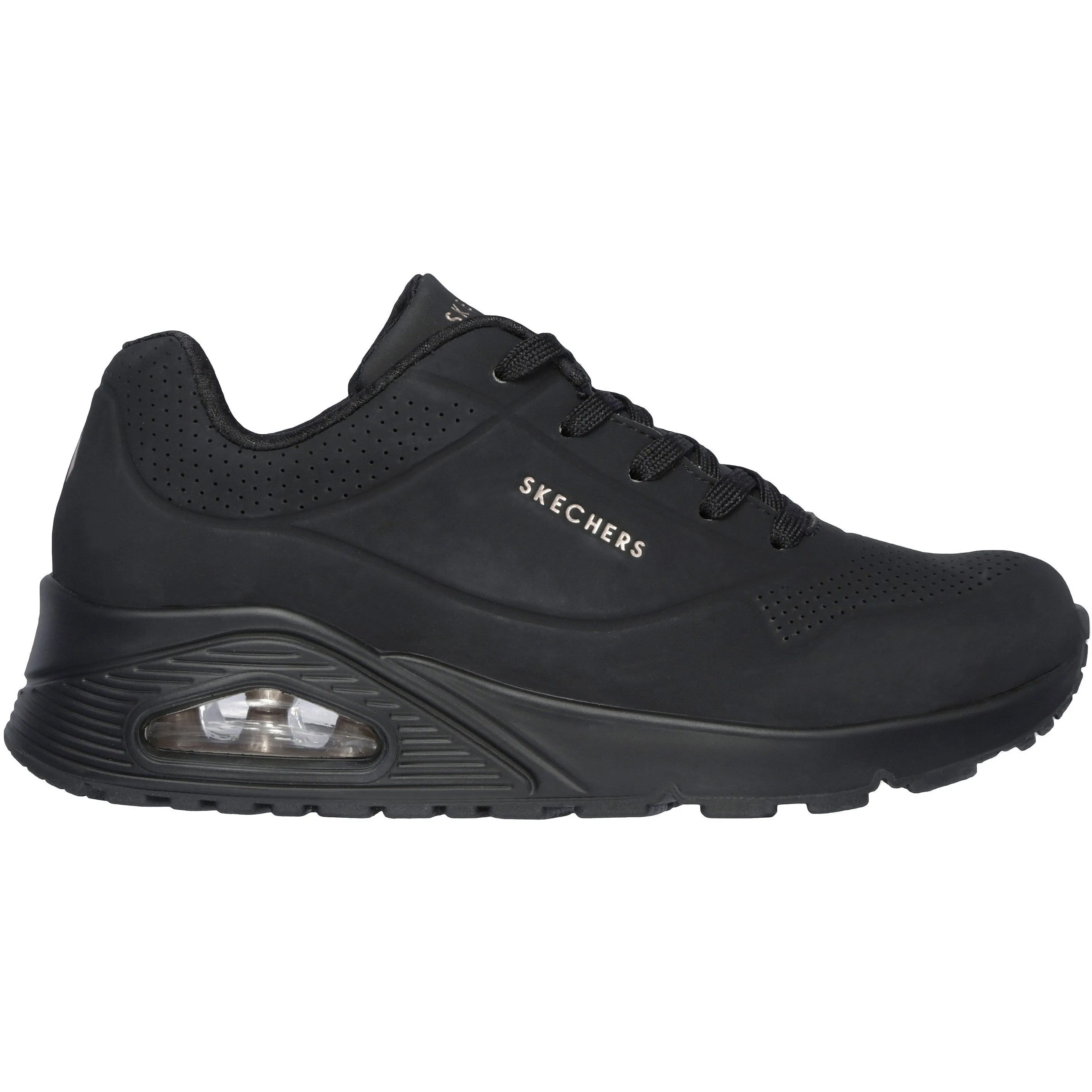 SKECHERS  Uno Stand On Air - Black/Black