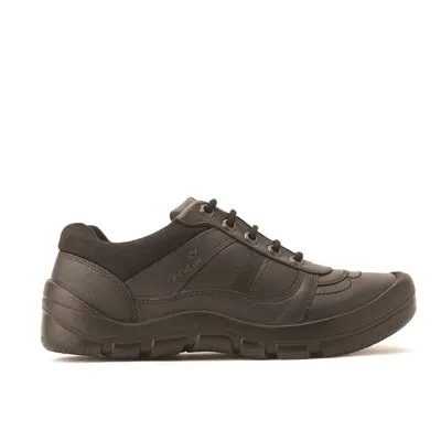 Start-rite Rhino Sherman Black Leather Boys Lace School Shoes