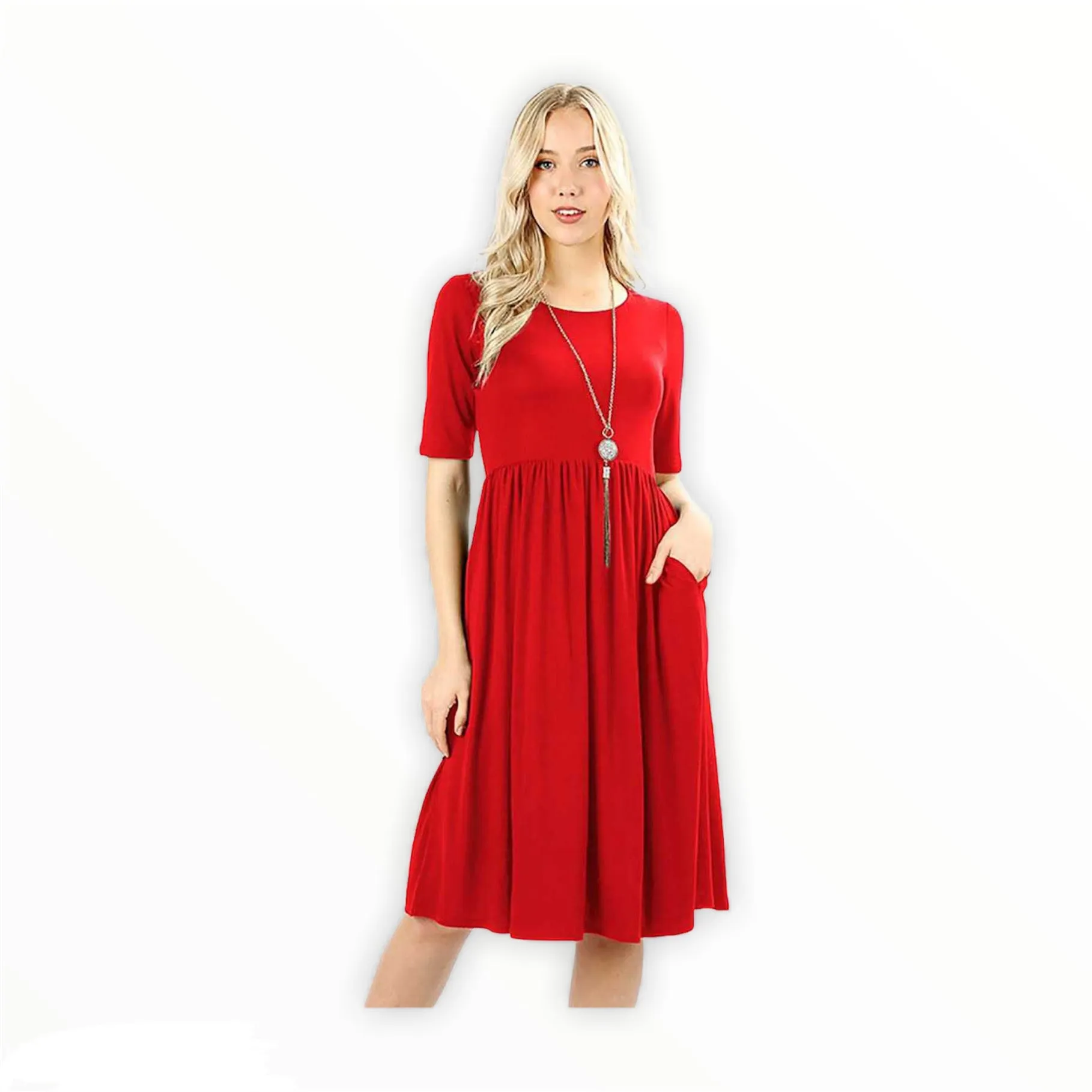 Stella Waist Shirring Dress