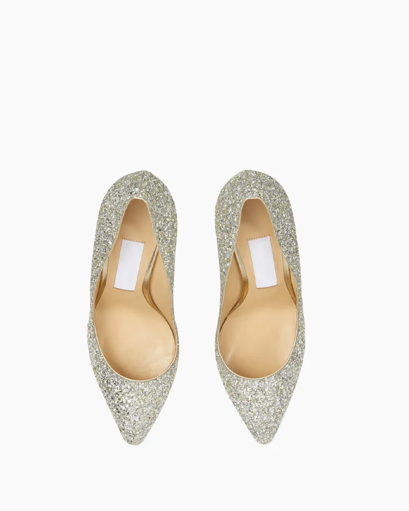 Stunning Crystal Glitter Pointed Toe High Heels