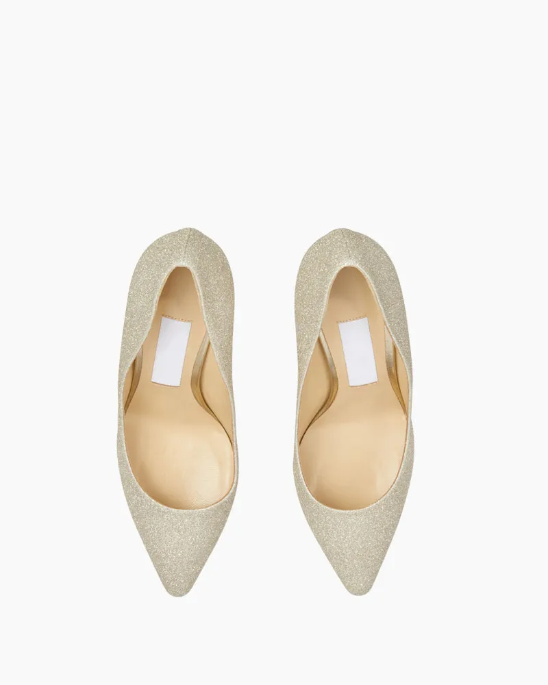 Stunning Crystal Glitter Pointed Toe High Heels