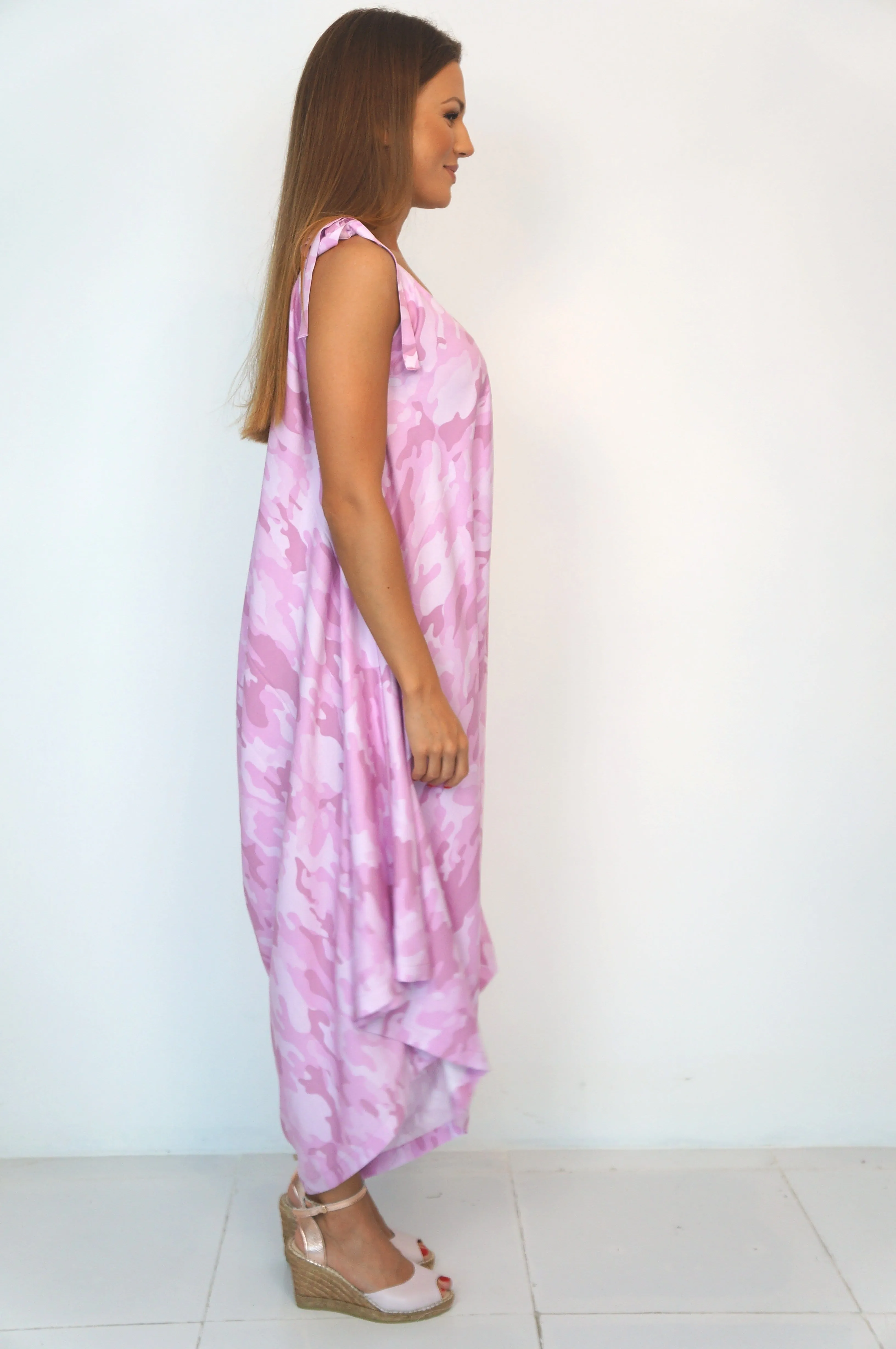 The Harem Jumpsuit - Pink Army