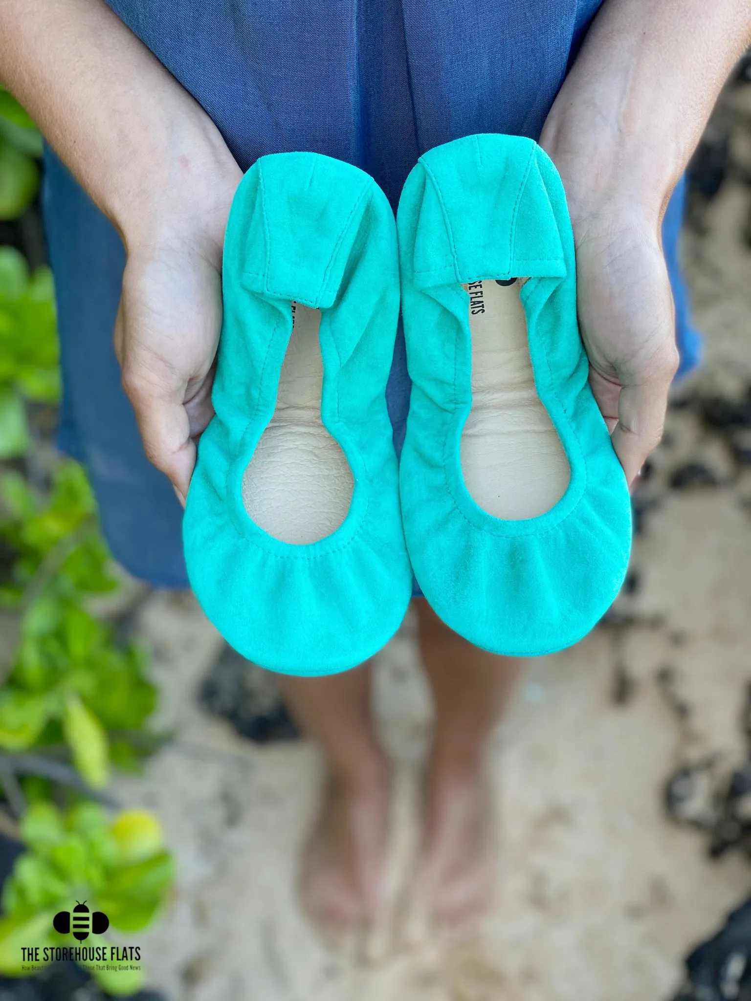 Tropical Green Suede