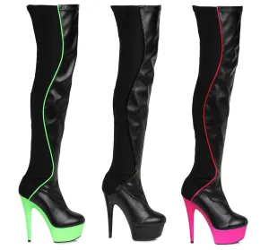 Unique  6" THIGH HIGH BOOTS