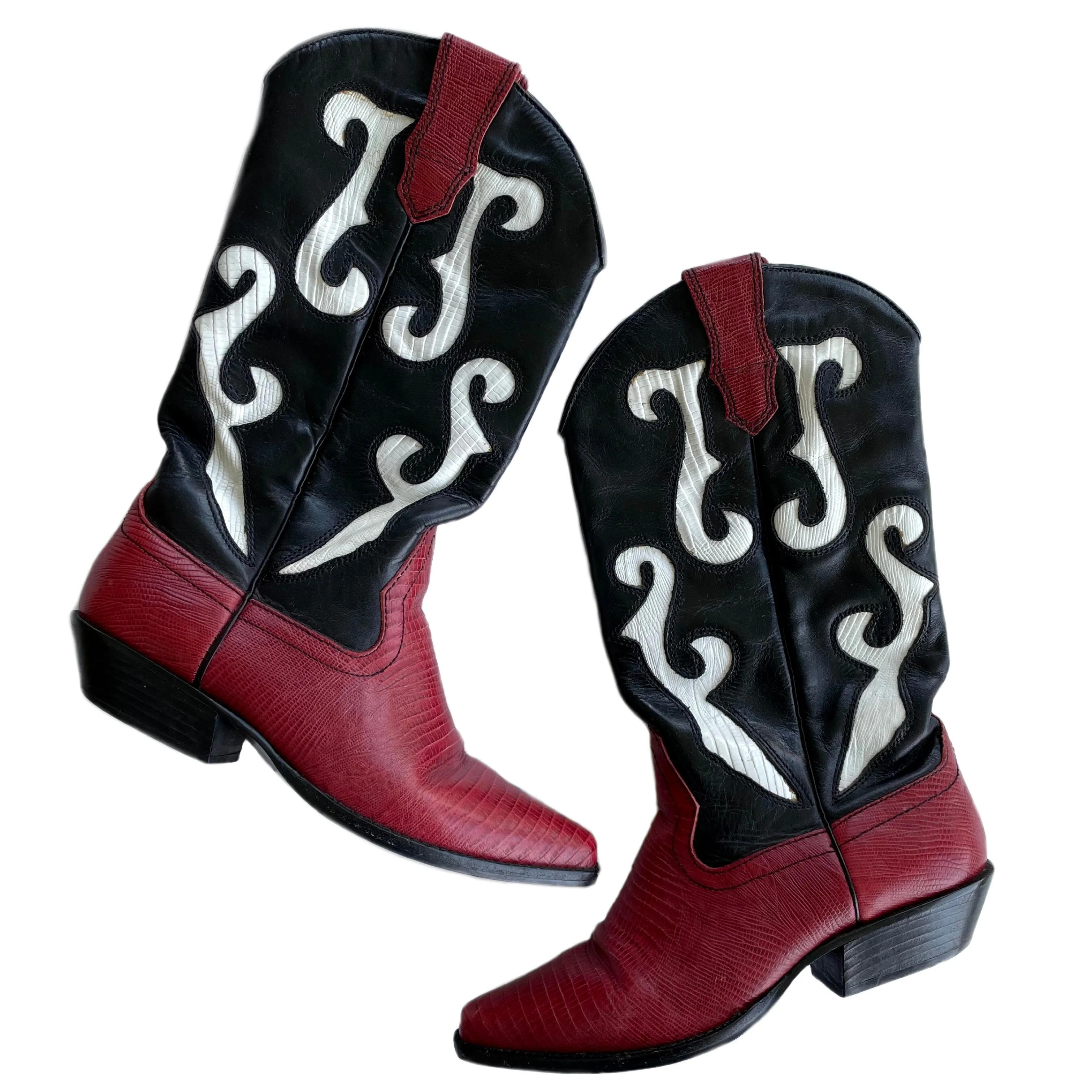 VINTAGE RED COWBOY BOOTS