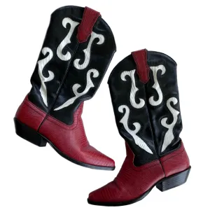 VINTAGE RED COWBOY BOOTS