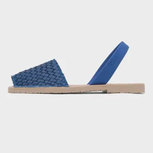 Viva Avarcas Braided Sandals - Navy