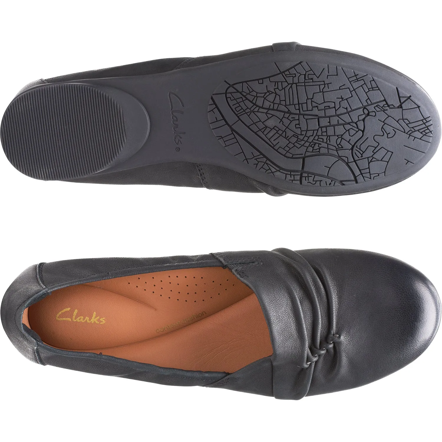 Women's Clarks Rena Way Black Leather