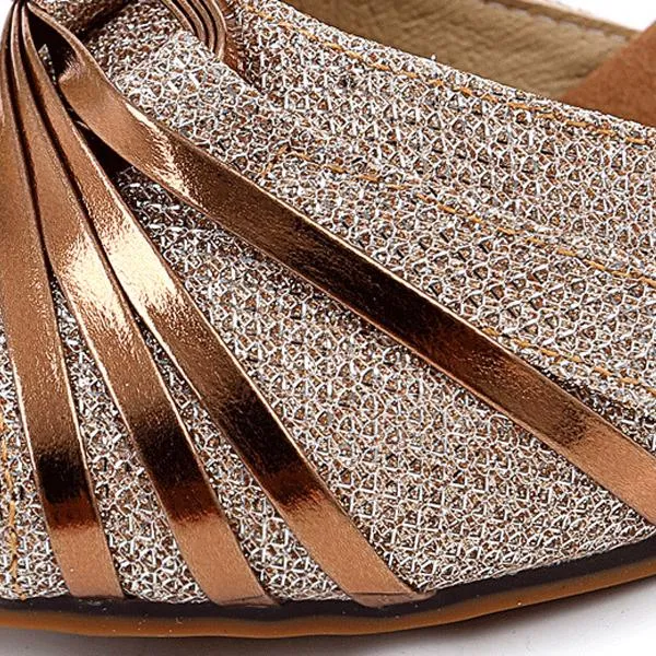 Women's Soft Bottom Fish Mouth Latin Dance Shoes 19178896C