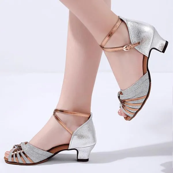 Women's Soft Bottom Fish Mouth Latin Dance Shoes 19178896C